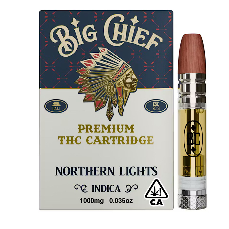 BIG CHIEF - NORTHERN LIGHTS - 1G THC Cartridge - $30
