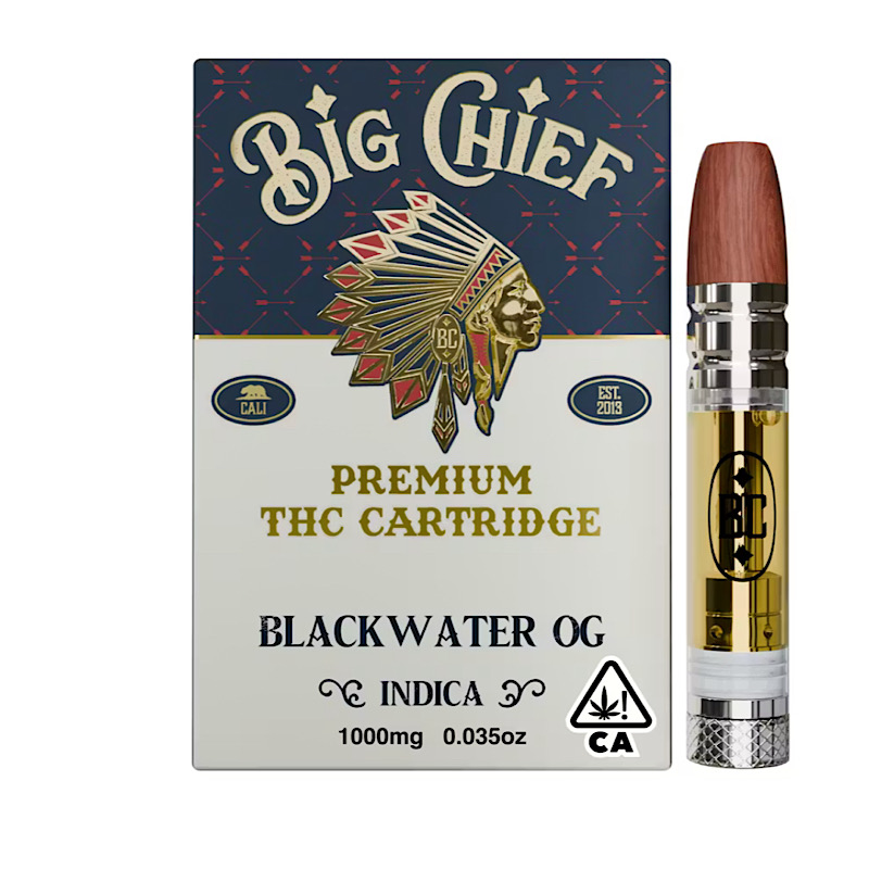 BIG CHIEF - BLACKWATER OG - 1G THC Cartridge - $30