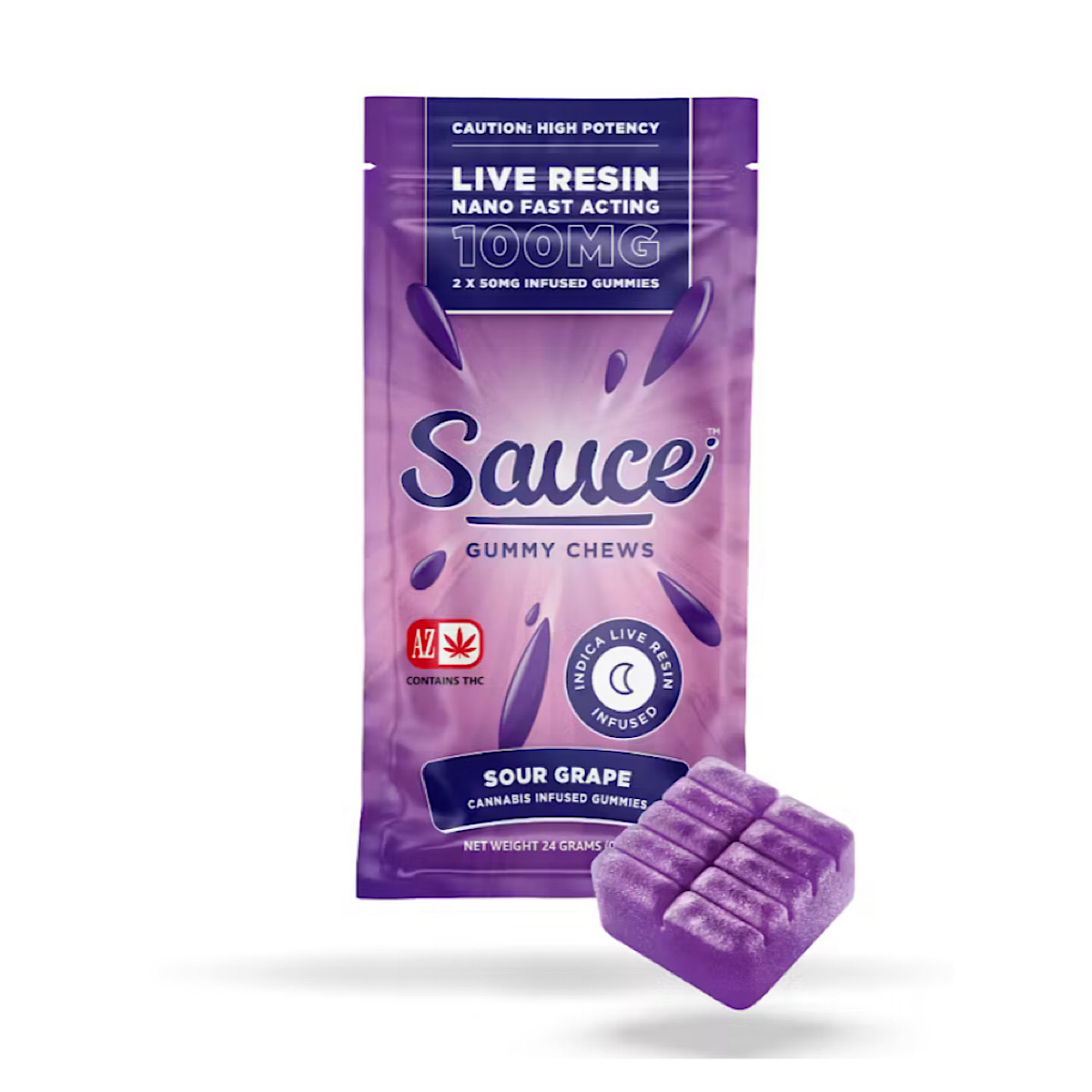 SAUCE - Bursts / Sour Grape - 100mg