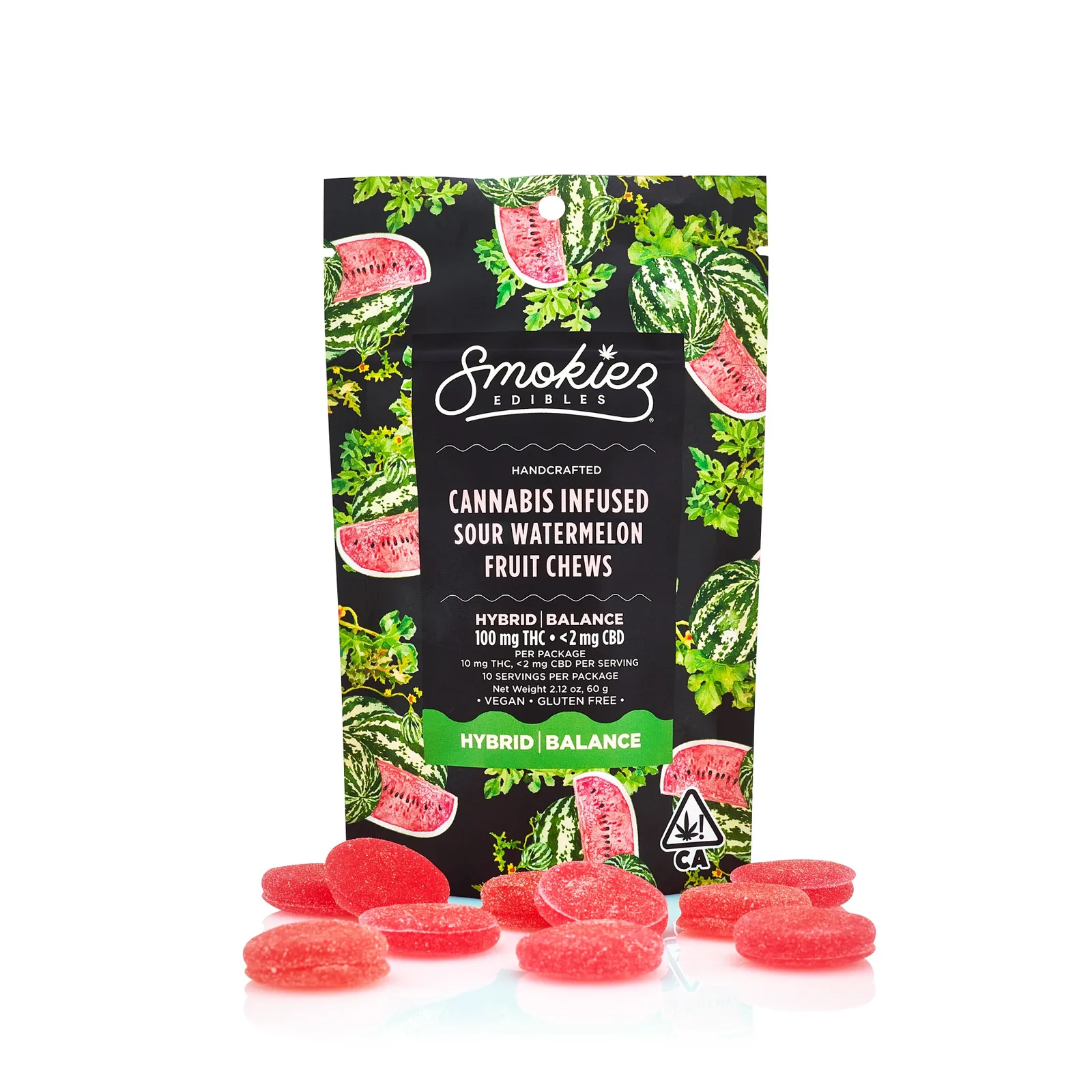 Watermelon Fruit Chews Bag 100mg