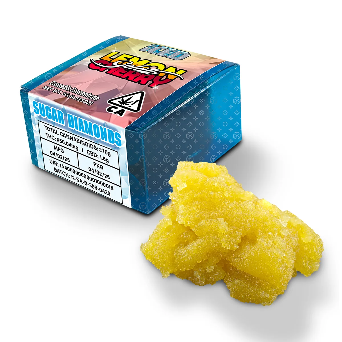 1g - Sugar Diamonds - Indica - Lemon Cherry Gelato