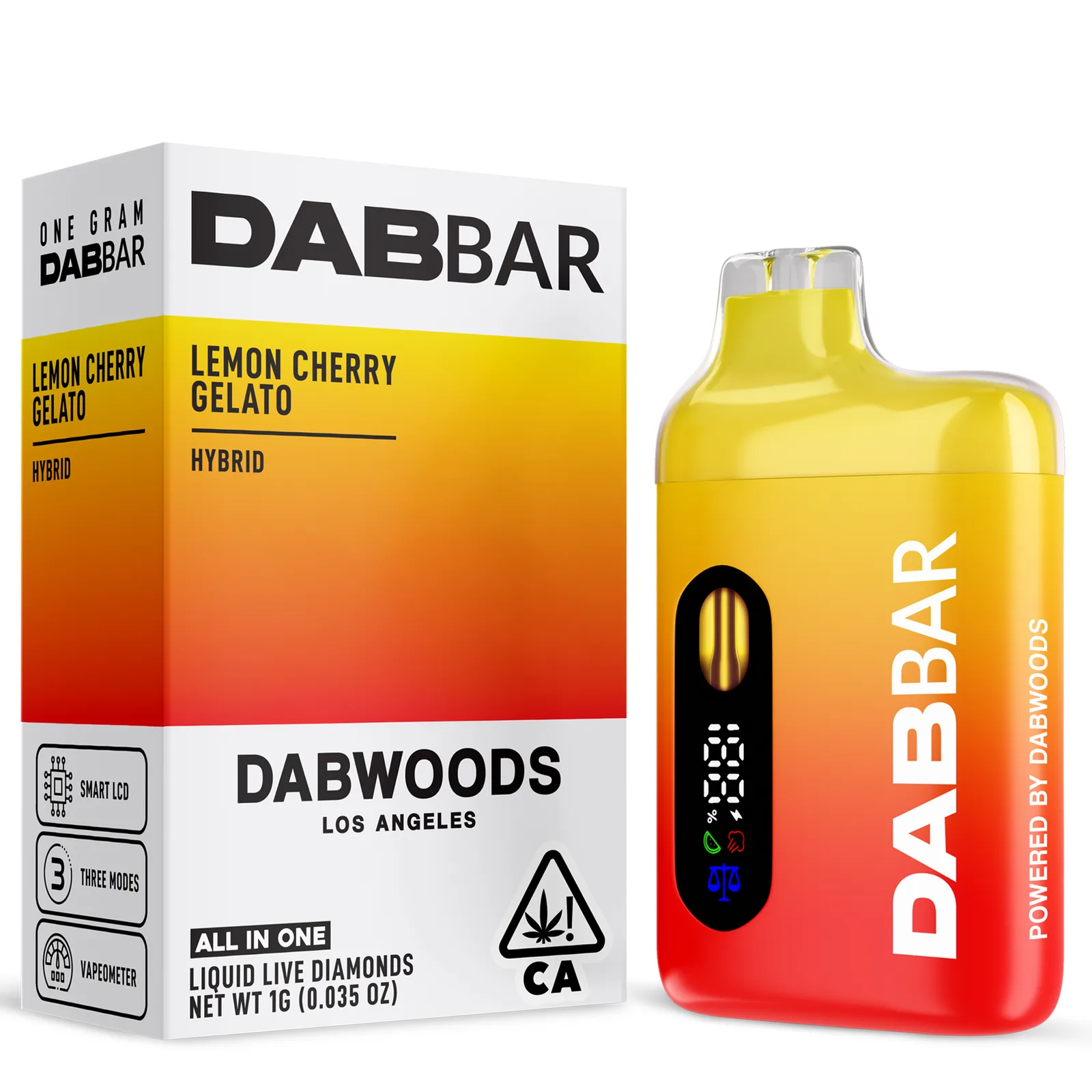 1g All-In-One Liquid Live Diamond Dab Bar | H | Lemon Cherry Gelato