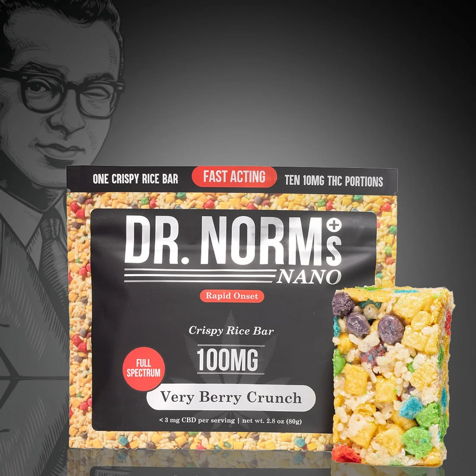 VERY BERRY CRUNCH FAST-ACTING NANO CRISPY RICE BAR