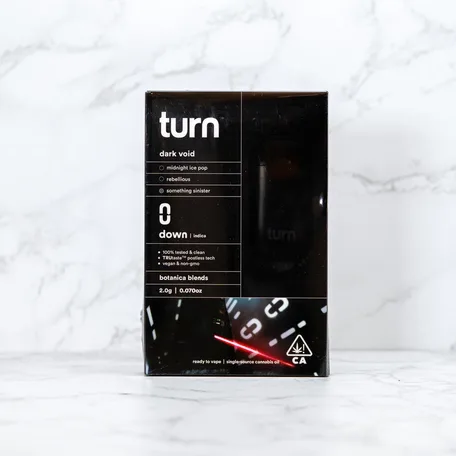 2.0g AIO | dark void | botanica blends | down |