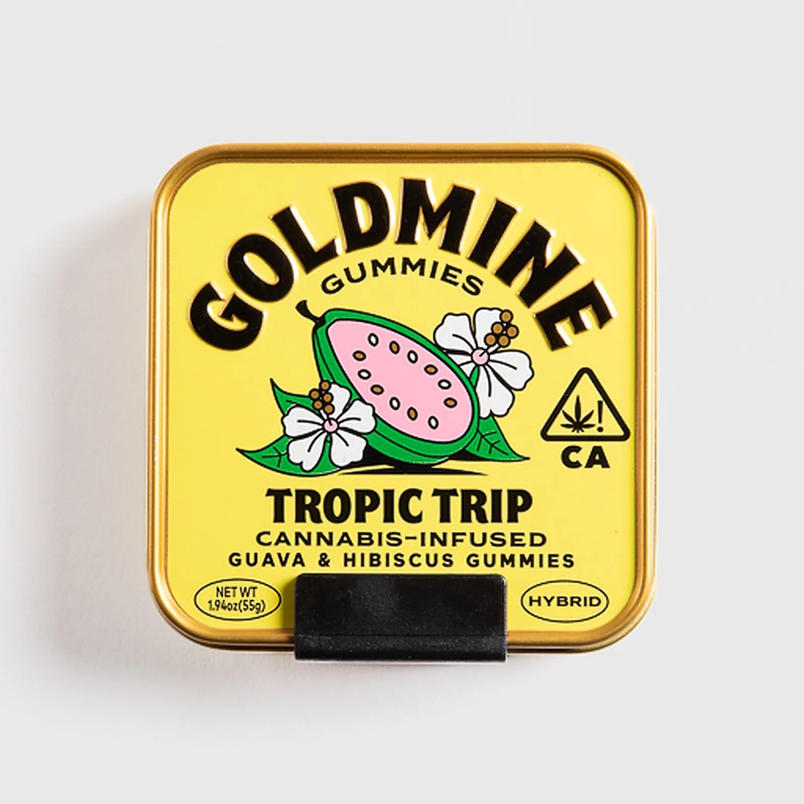 Goldmine Gummies - Tropic Trip - Guava Hibiscus TIN - 10pk - Gummies - 100mg