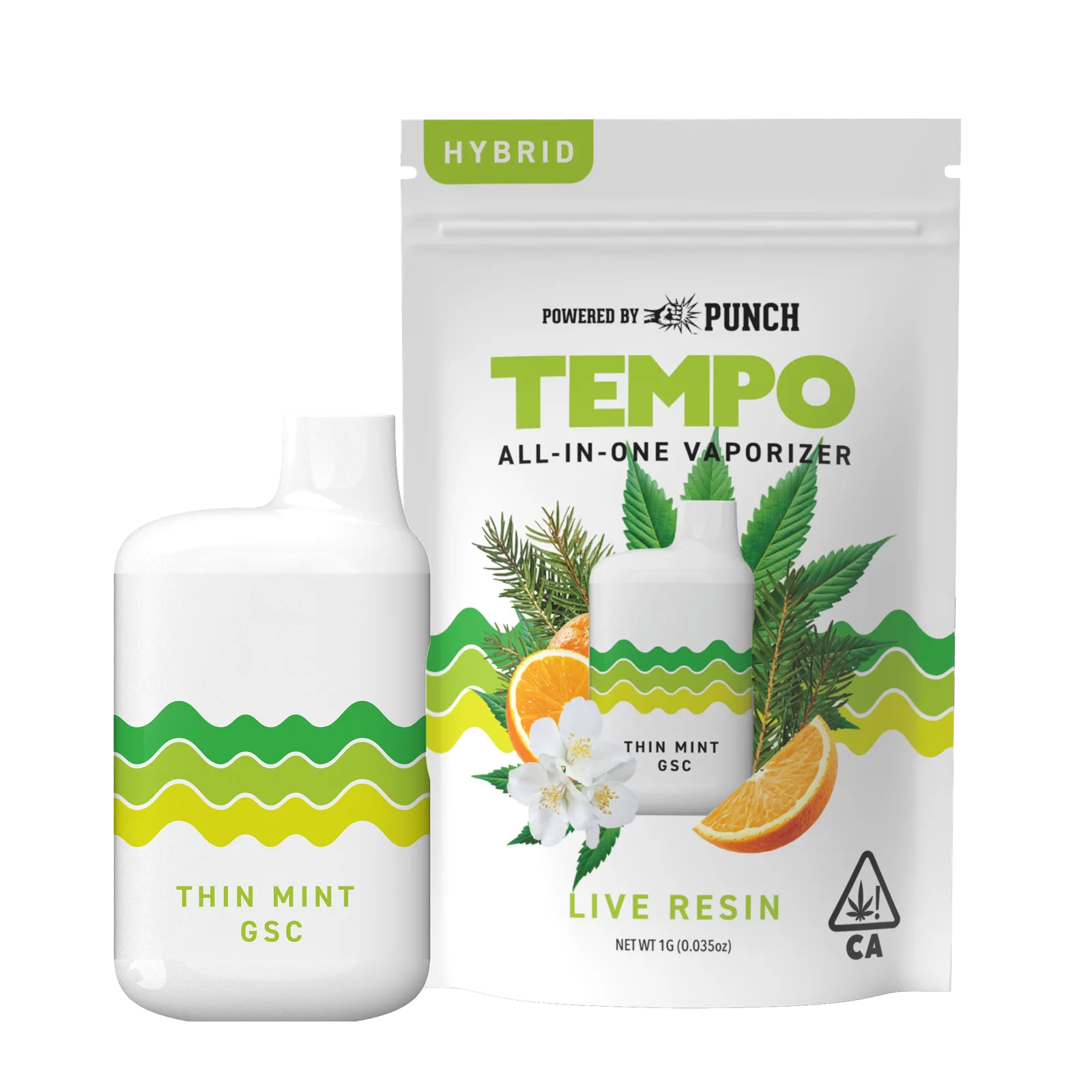 Tempo - Live Resin AIO Vape - Thin Mint GSC (Hybrid) - (1g)