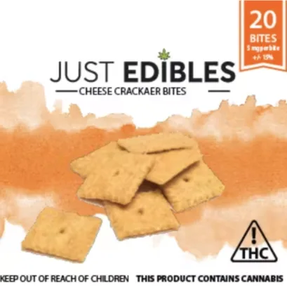 Just Edibles | Cheese Cracker Bites 100mg