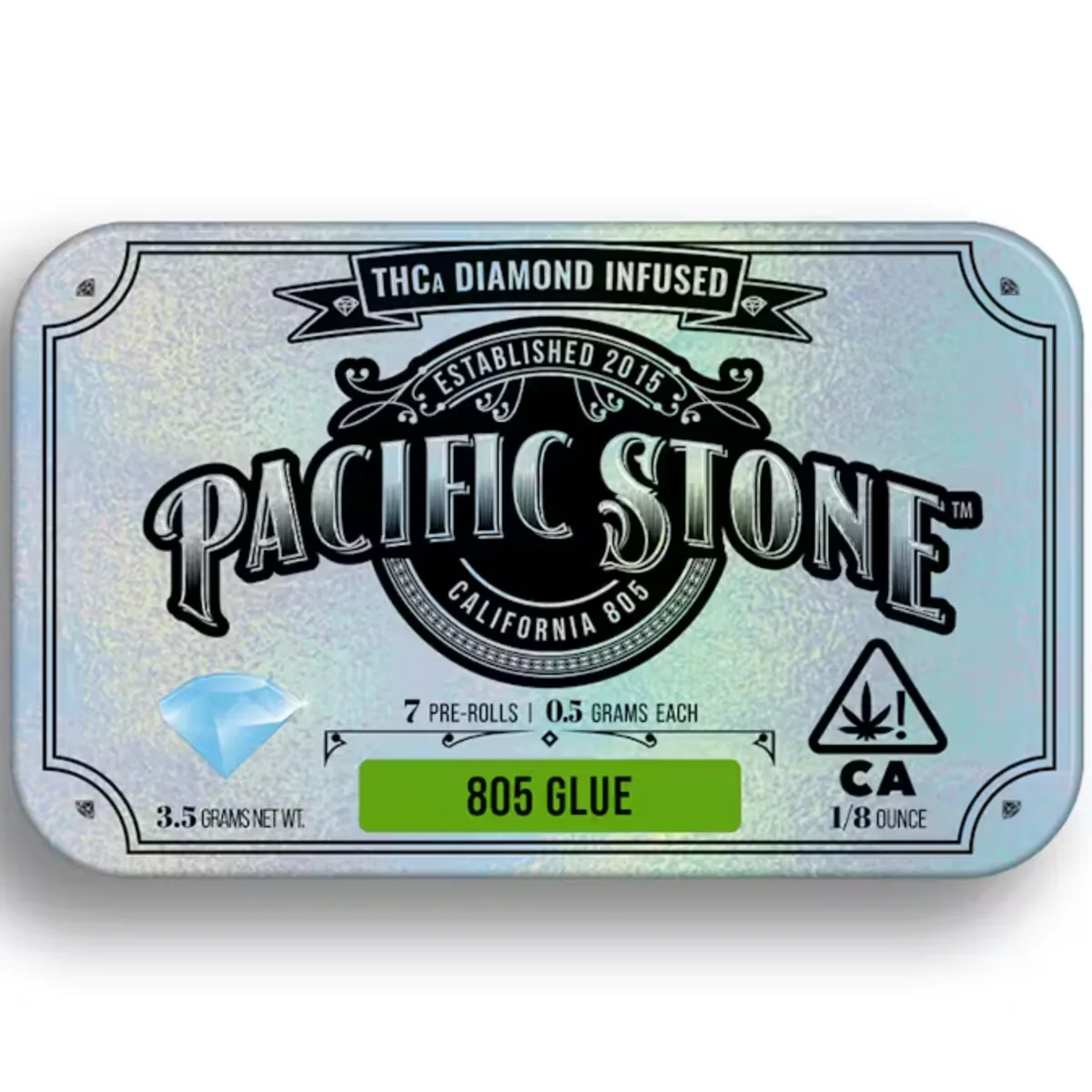 Pacific Stone Hash Infused 7pk Prerolls 3.5g 805 Glue