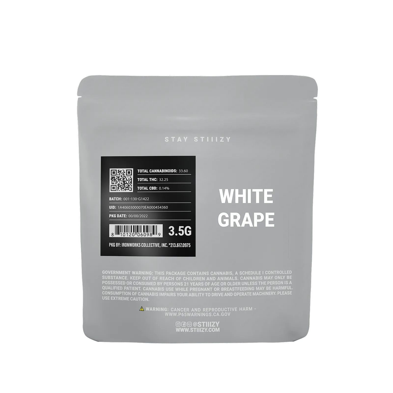 WHITE GRAPE - GREY LABEL 3.5G