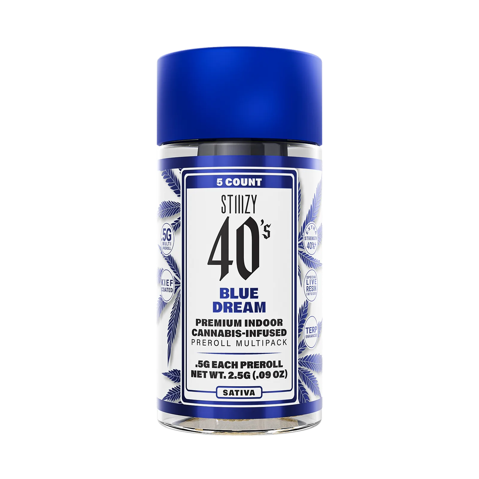 Blue Dream 40's Pre-Roll 5pk 2.5g
