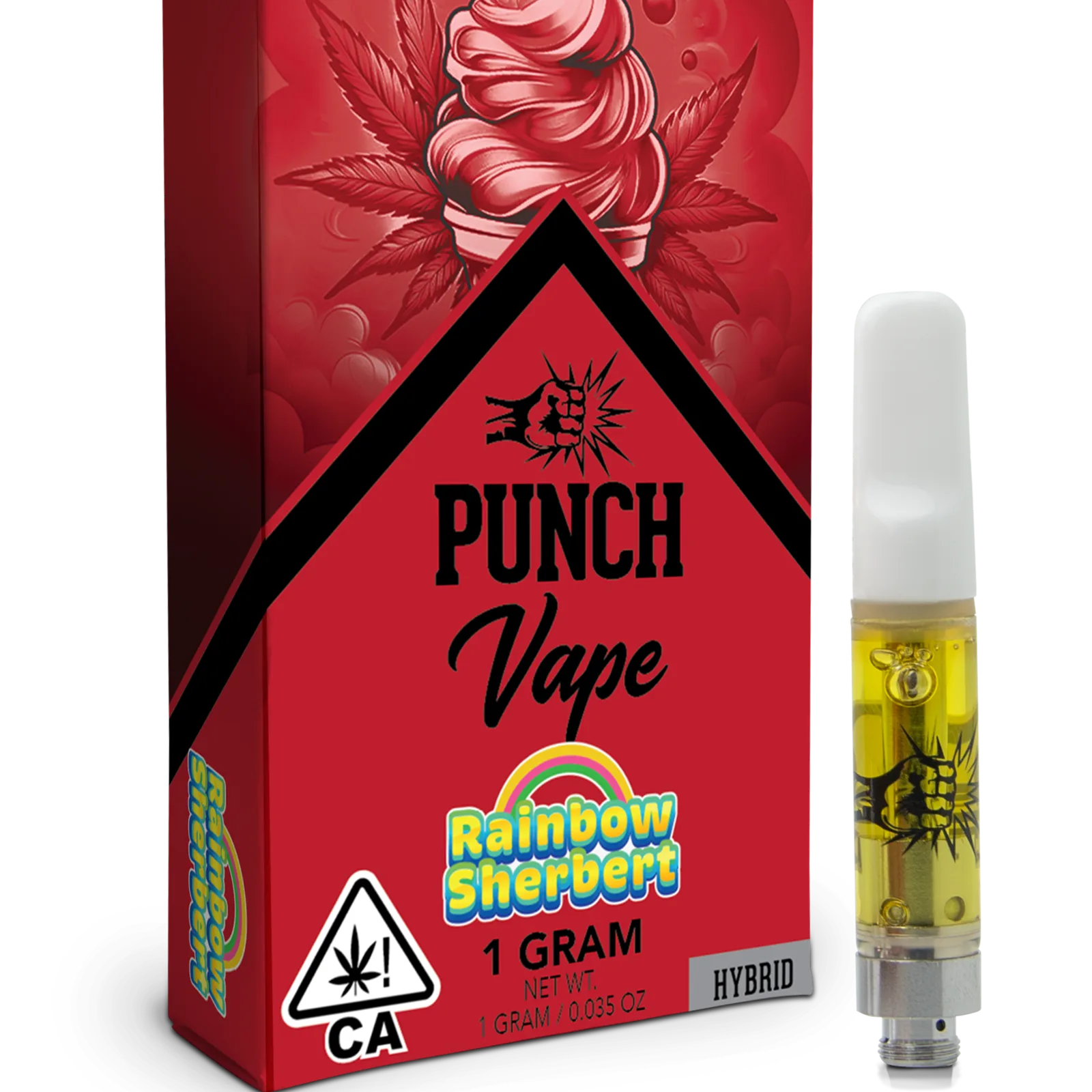 Punch Extracts - Rainbow Sherbert Cart 1g