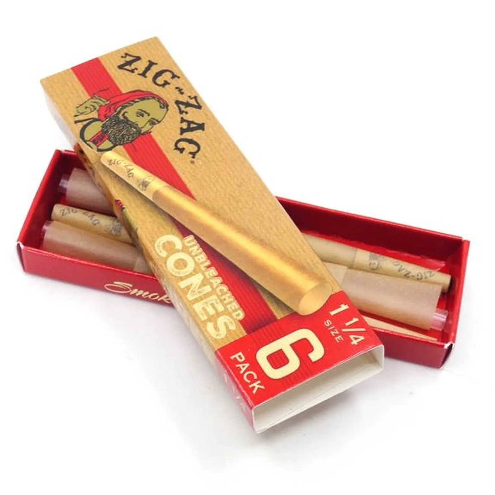 Zig Zag Unbleached 1 1/4 Cones