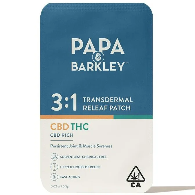 PAPA & BARKLEY RELEAF PATCH 3:1 CBD/THC