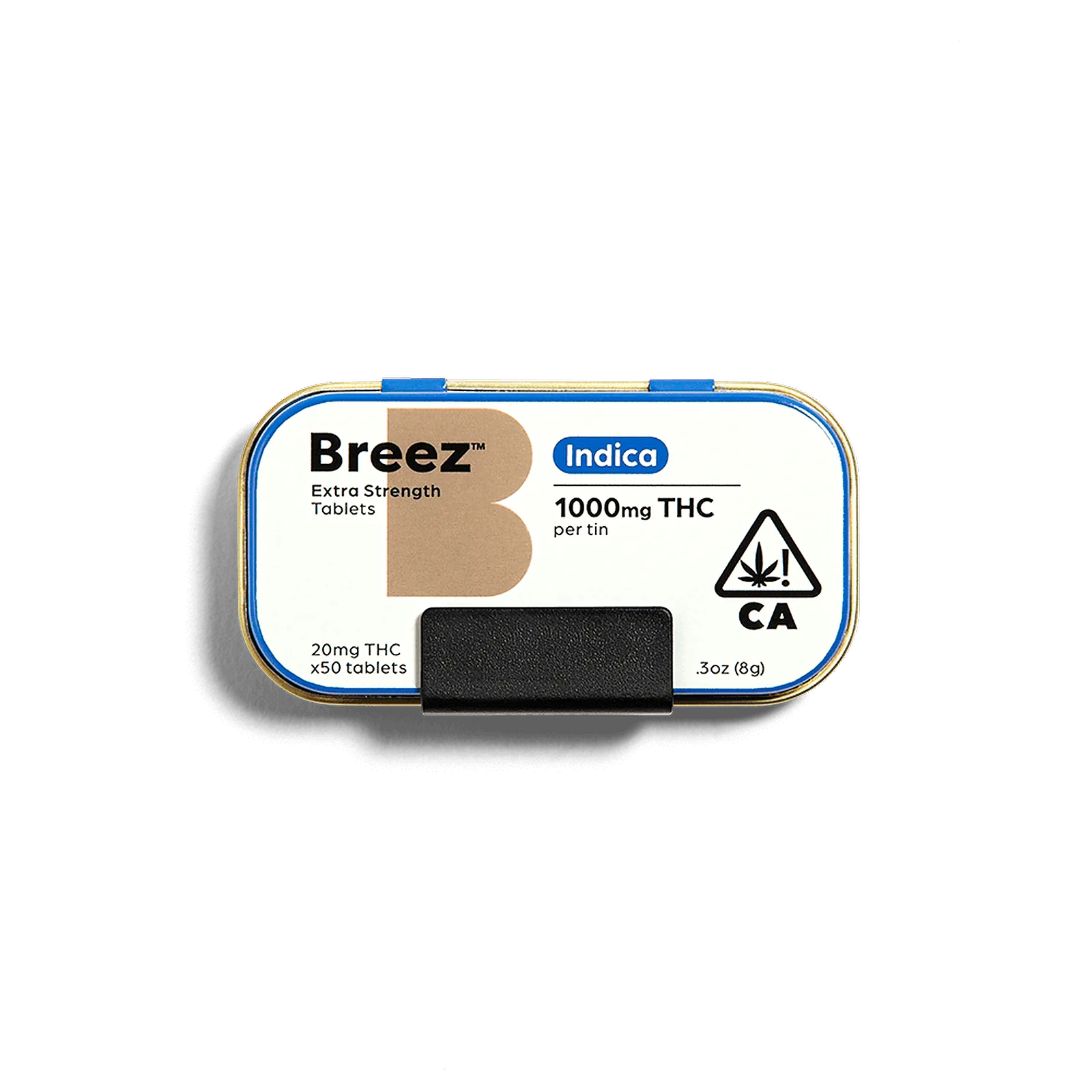 Breez Tablets: Indica Extra-Strength - 1000mg THC