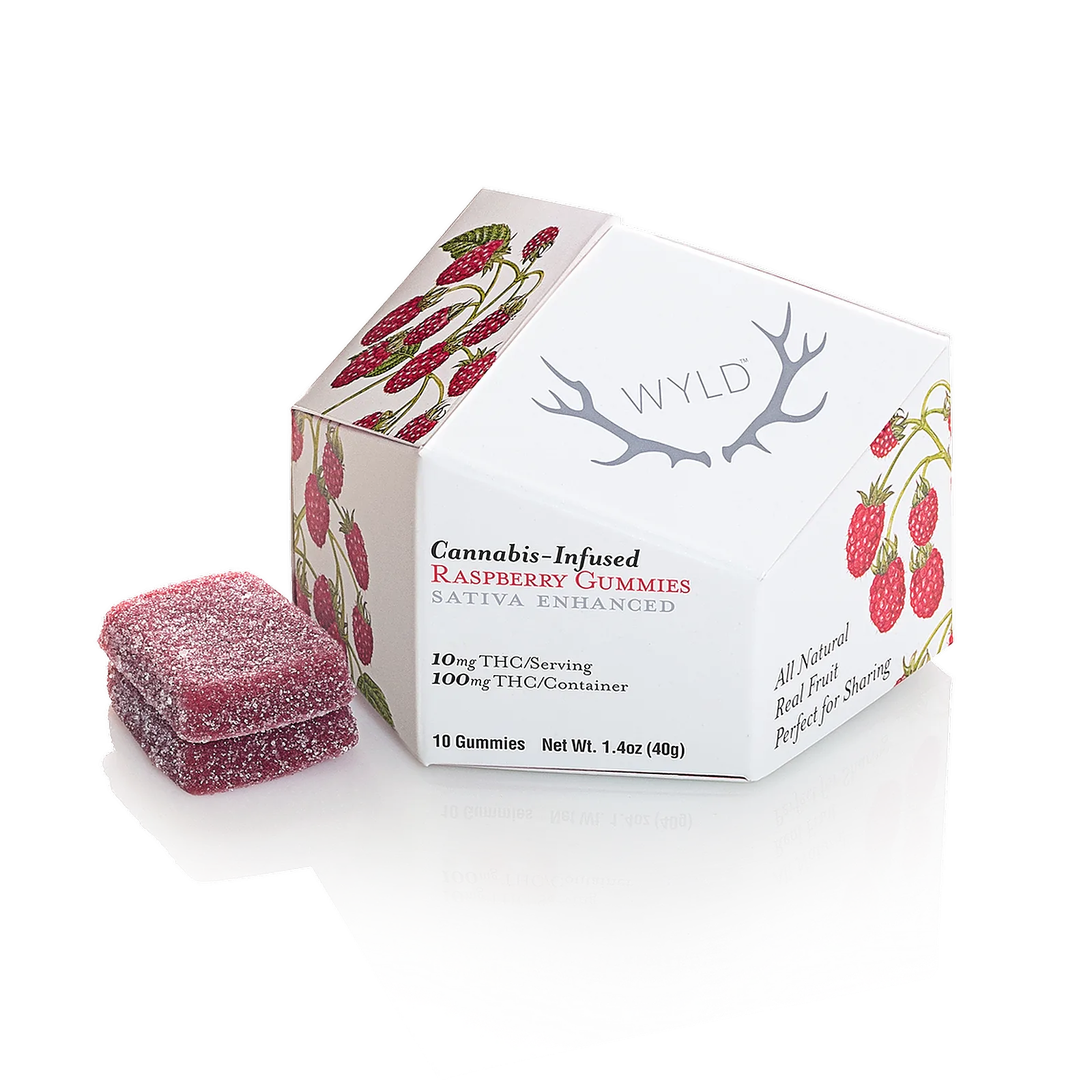 Wyld - Raspberry Gummies (S) (100mg THC)