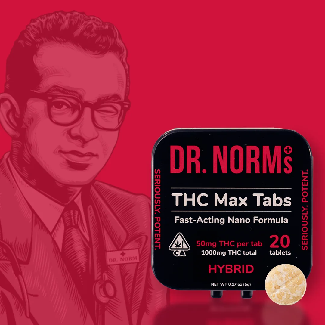 Dr. Norm's Tablets - THC MAX/Hybrid (1000mg 20 Tablets)