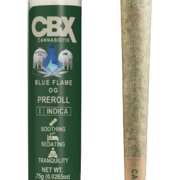 CBX BLUE FLAME OG (I) .75G PREROLL.
