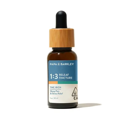 Releaf Tincture 1:3 CBD:THC, 30ml