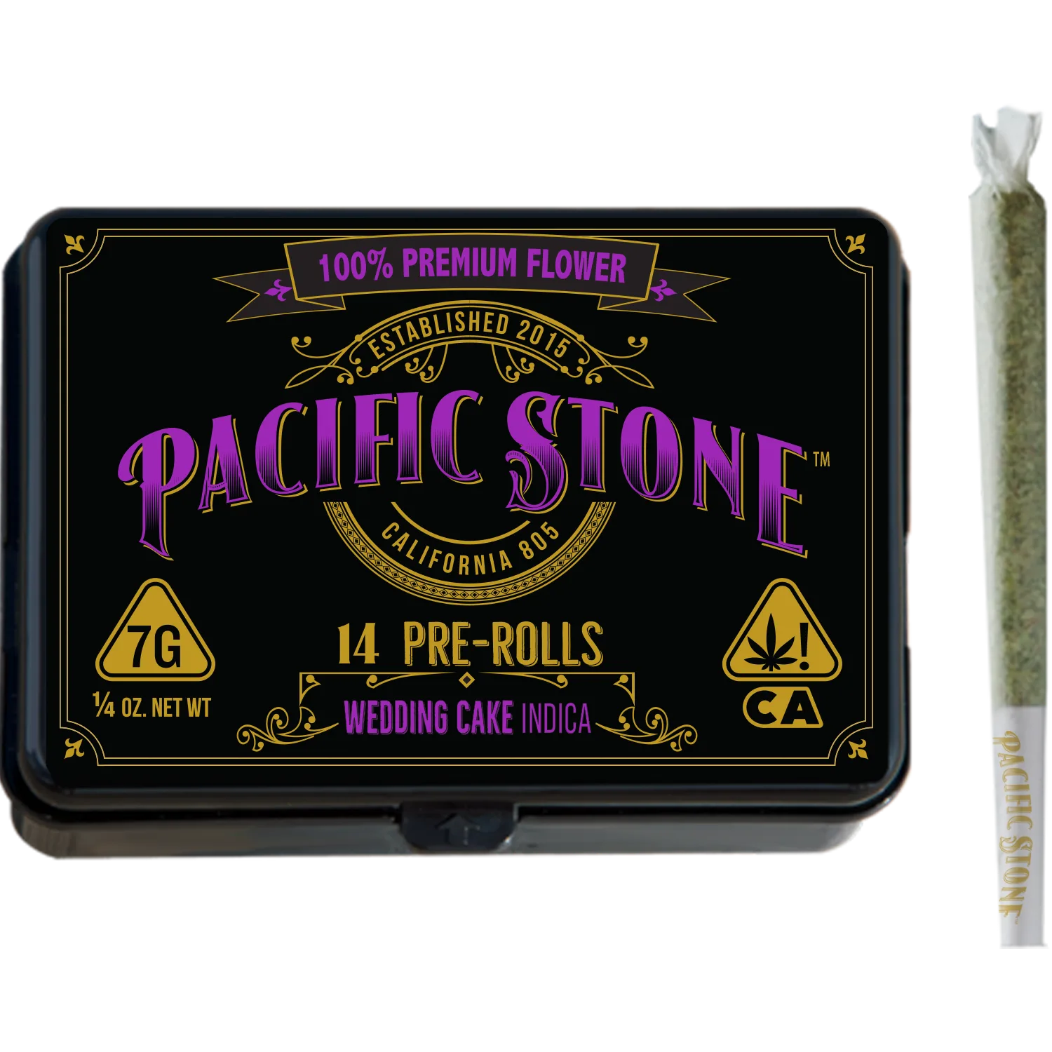 Pacific Stone 14pk Prerolls 7g Wedding Cake