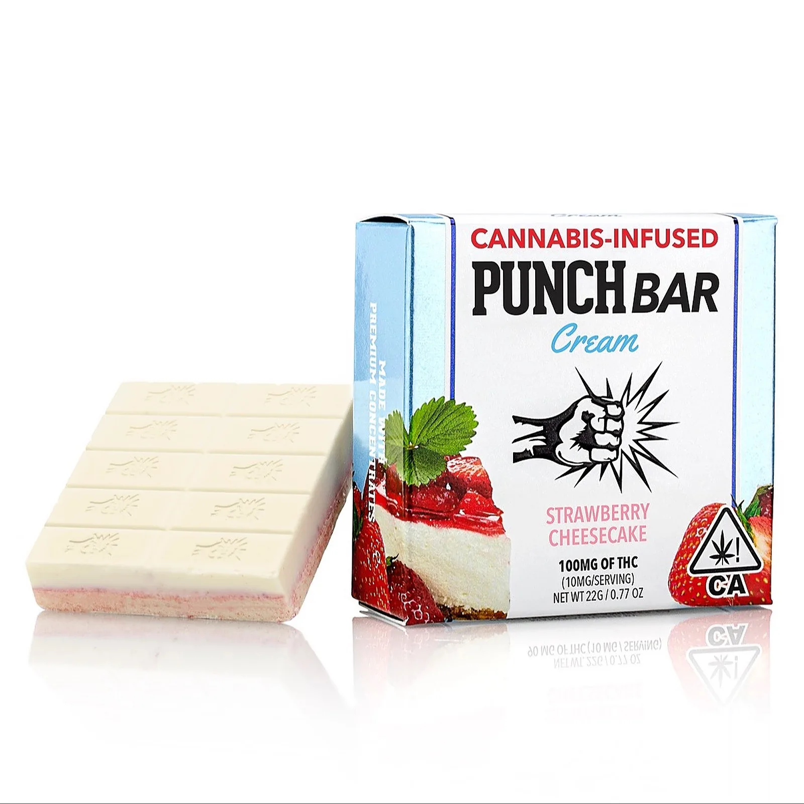 Strawberry Cheesecake White Chocolate | 100mg Punch Bar