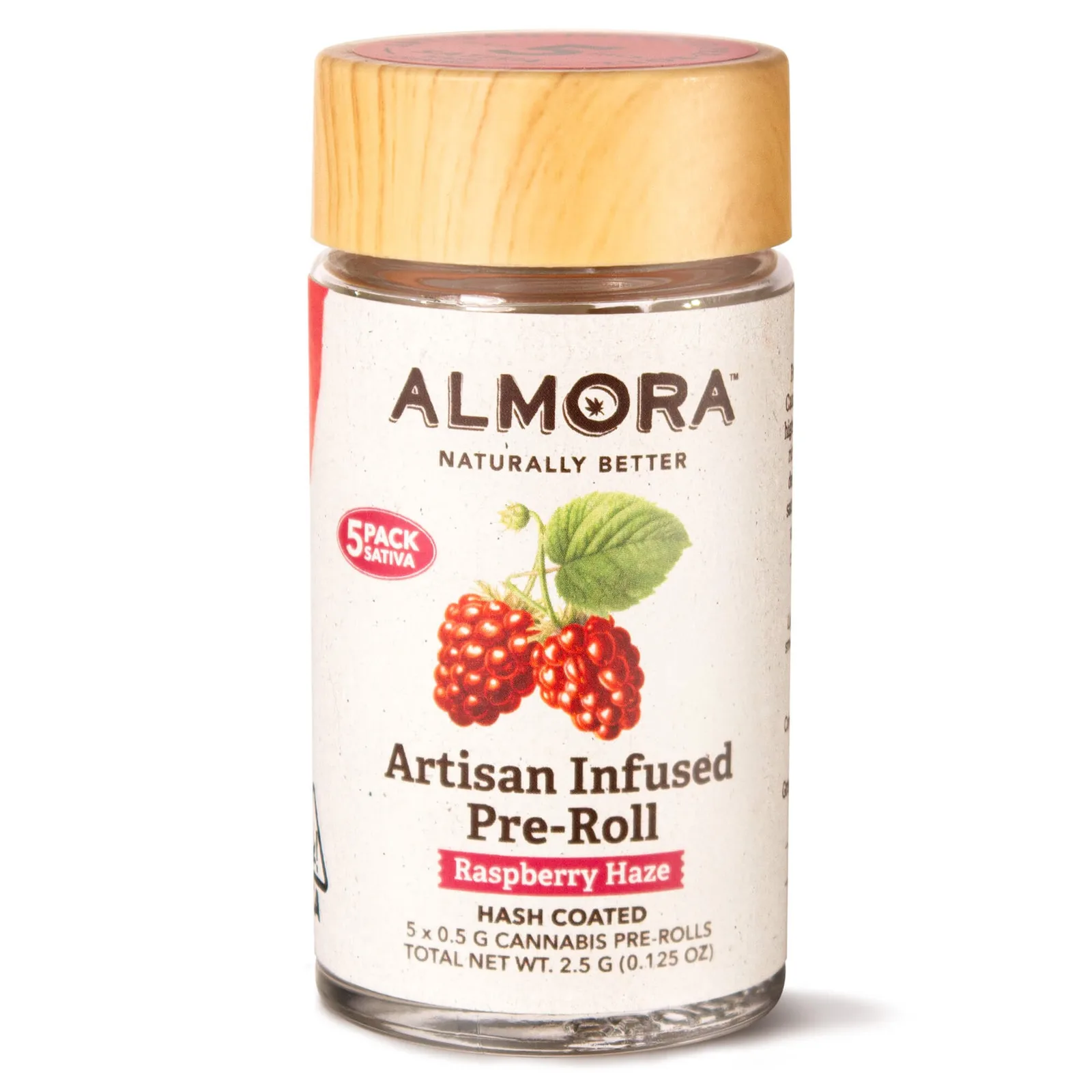 Almora Farm | Infused Pre Roll | Raspberry Haze | .5g | 5pack