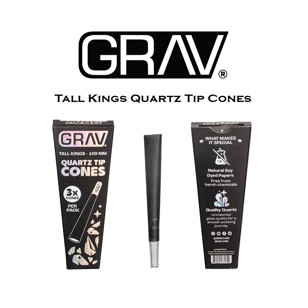 GRAV - Quartz Tip Cones - King