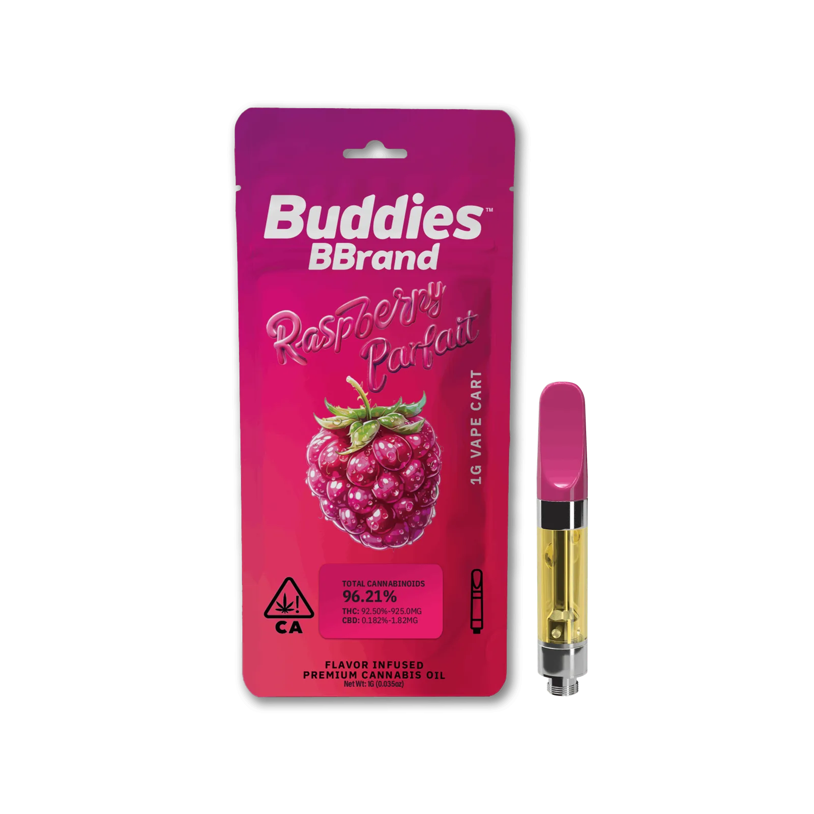 Raspberry Parfait 1g Vape Cart