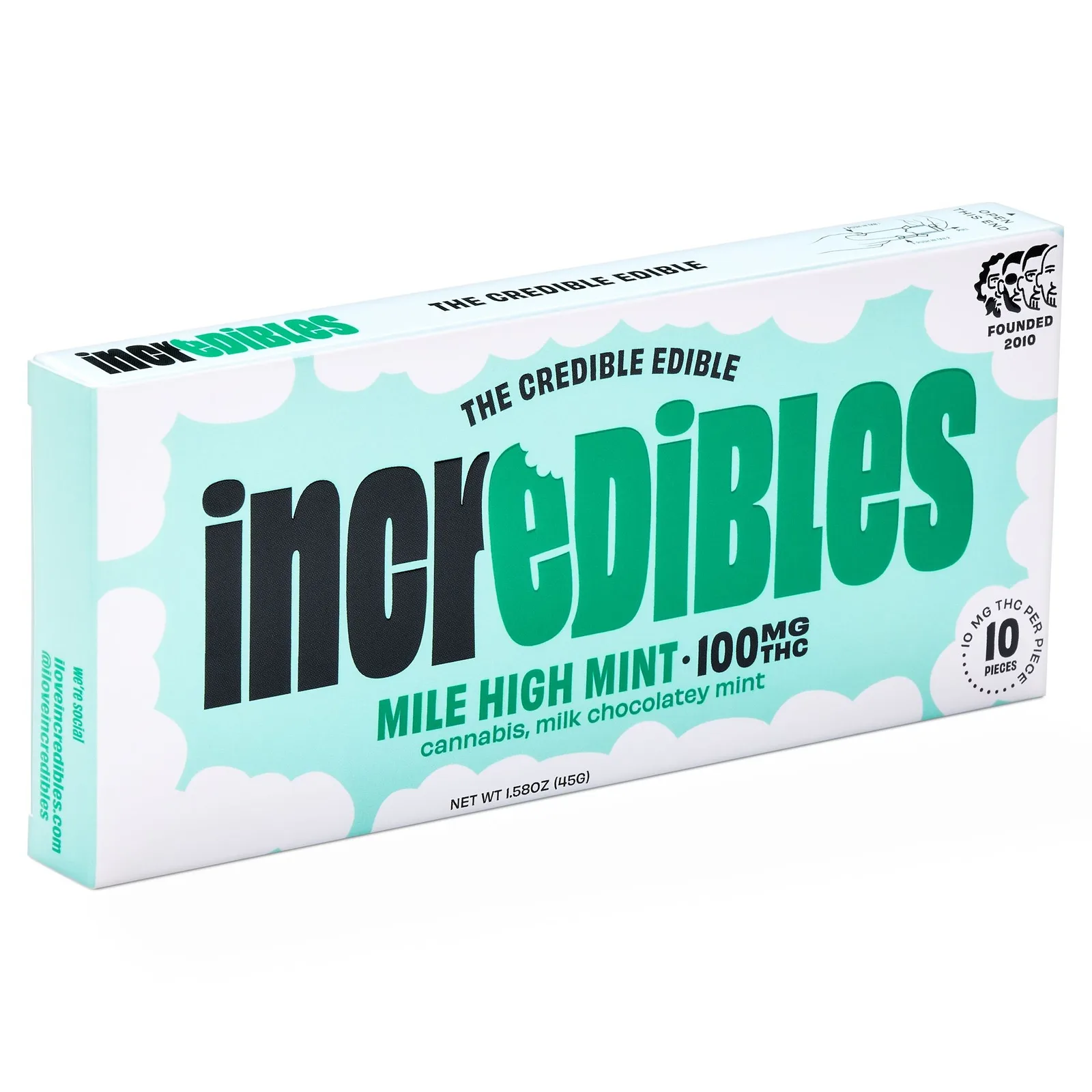 Incredibles Chocolate Mile High Mint 100mg