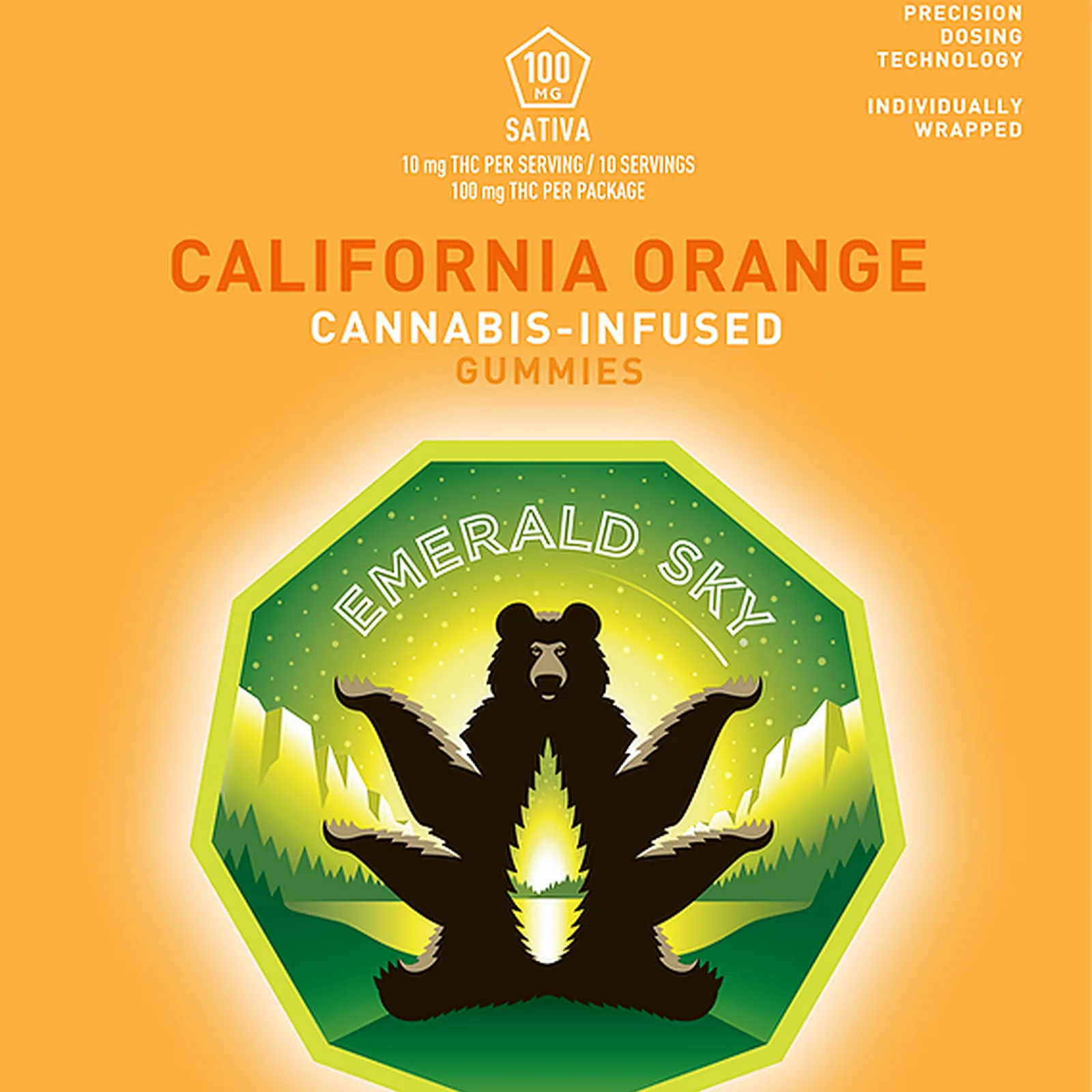 Emerald Sky California Orange Infused Gummies