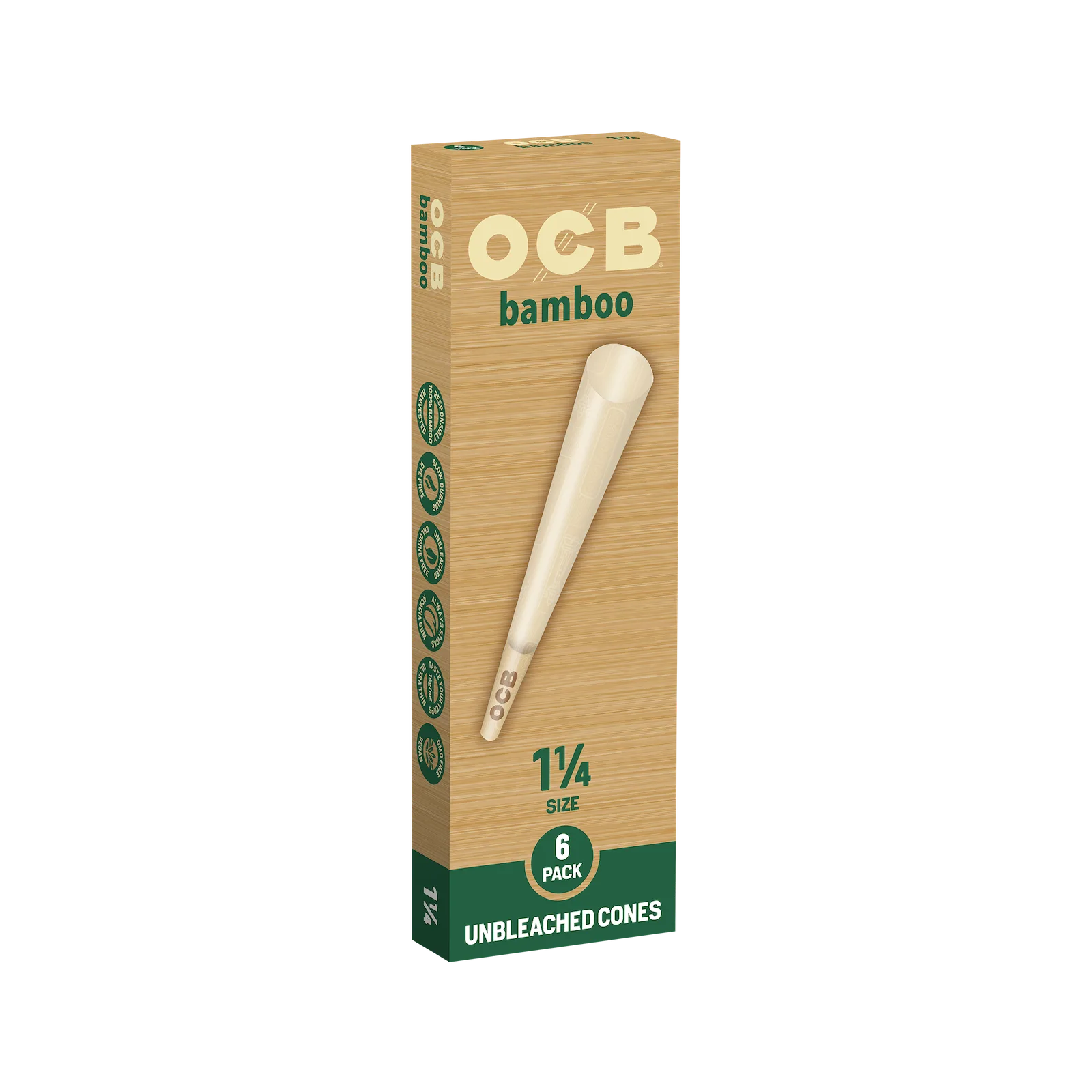 6pk Bamboo OCB Cones