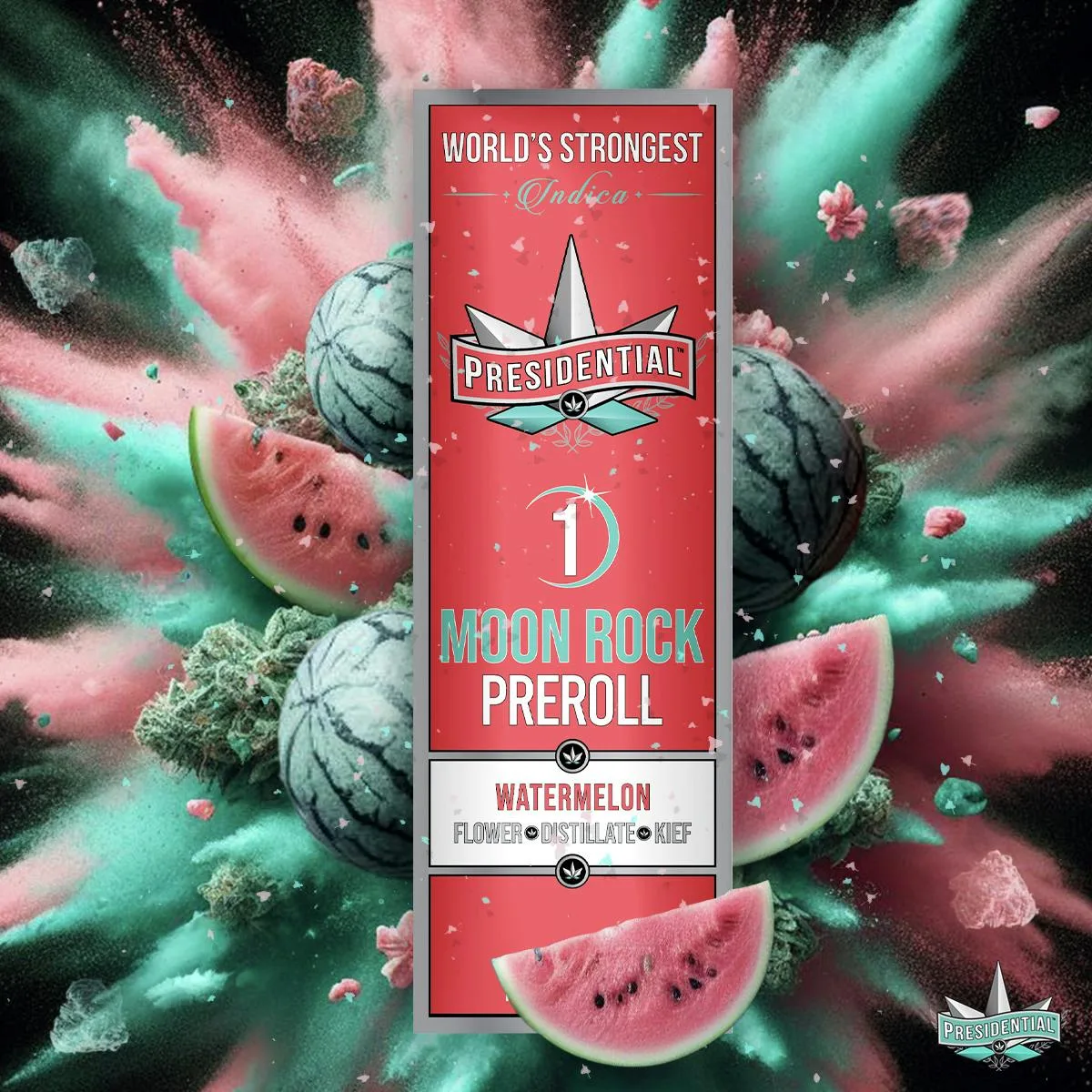 Presidential Moon Rock Preroll - Watermelon (1g)