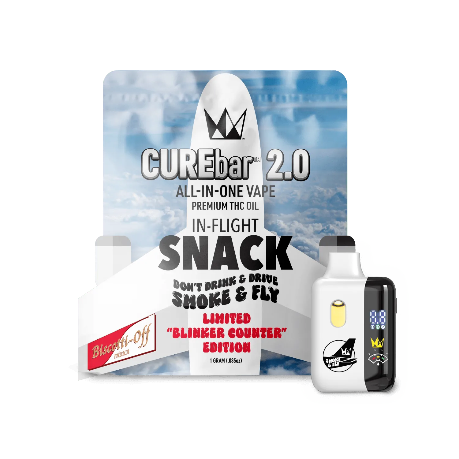 Smoke & Fly Biscotti-OFF - 1G CUREbar 2.0