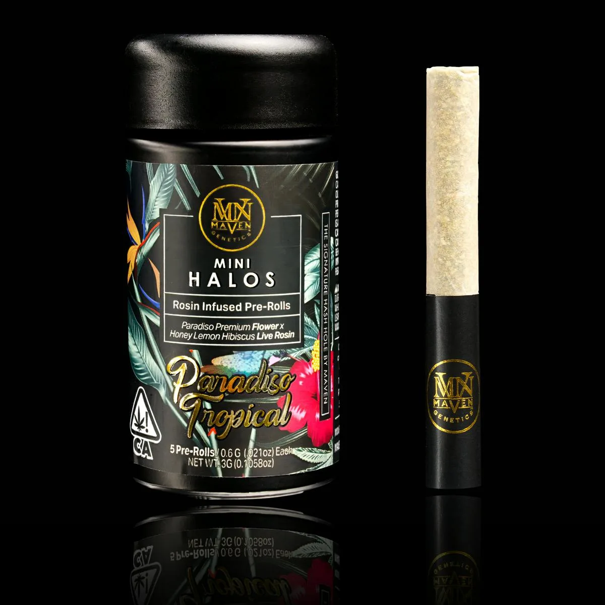 Paradiso Tropical - Maven Mini Halos Rosin Infused Pre-Rolls 5-Pack [3g]