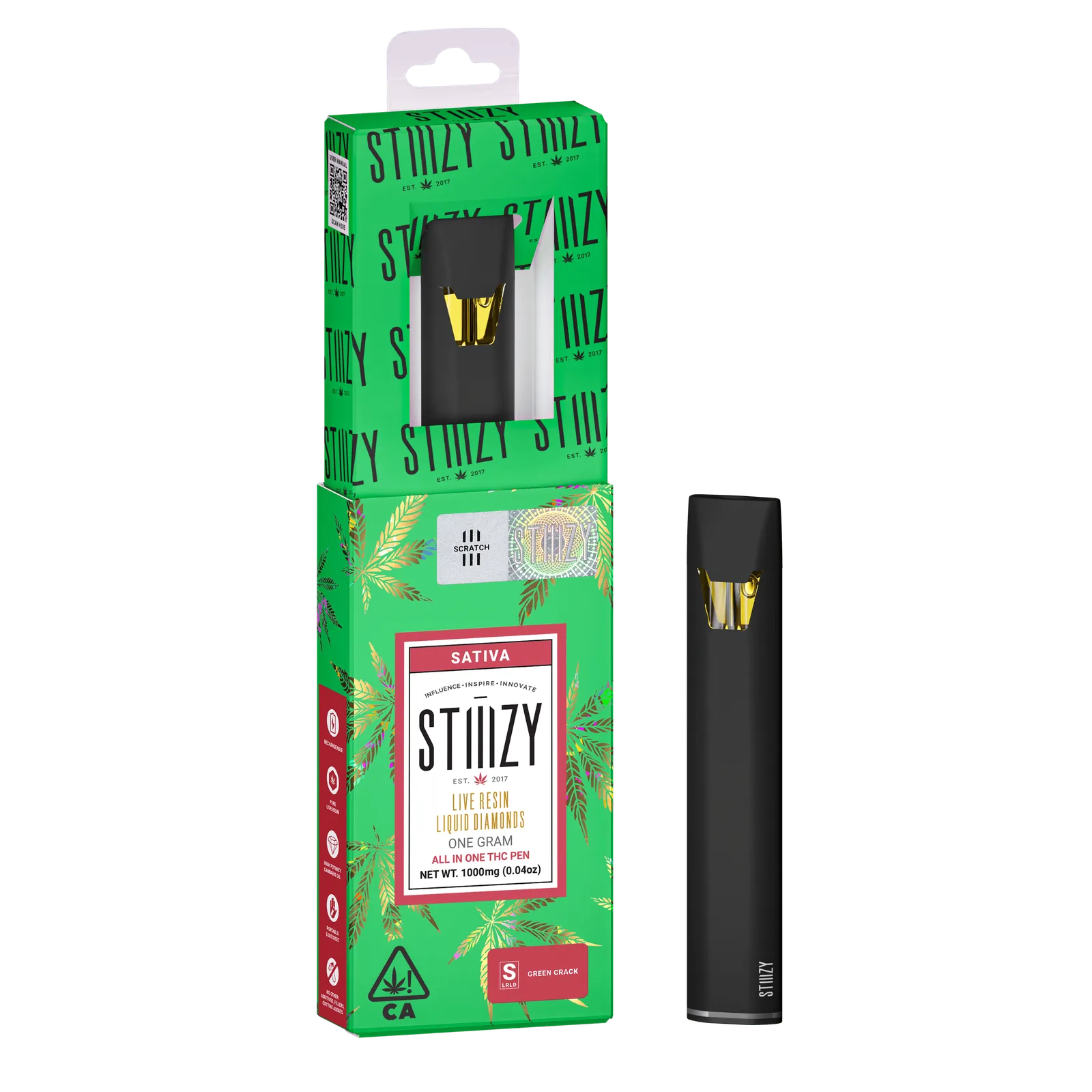 Vape - GREEN CRACK 1G LQD All-In-One