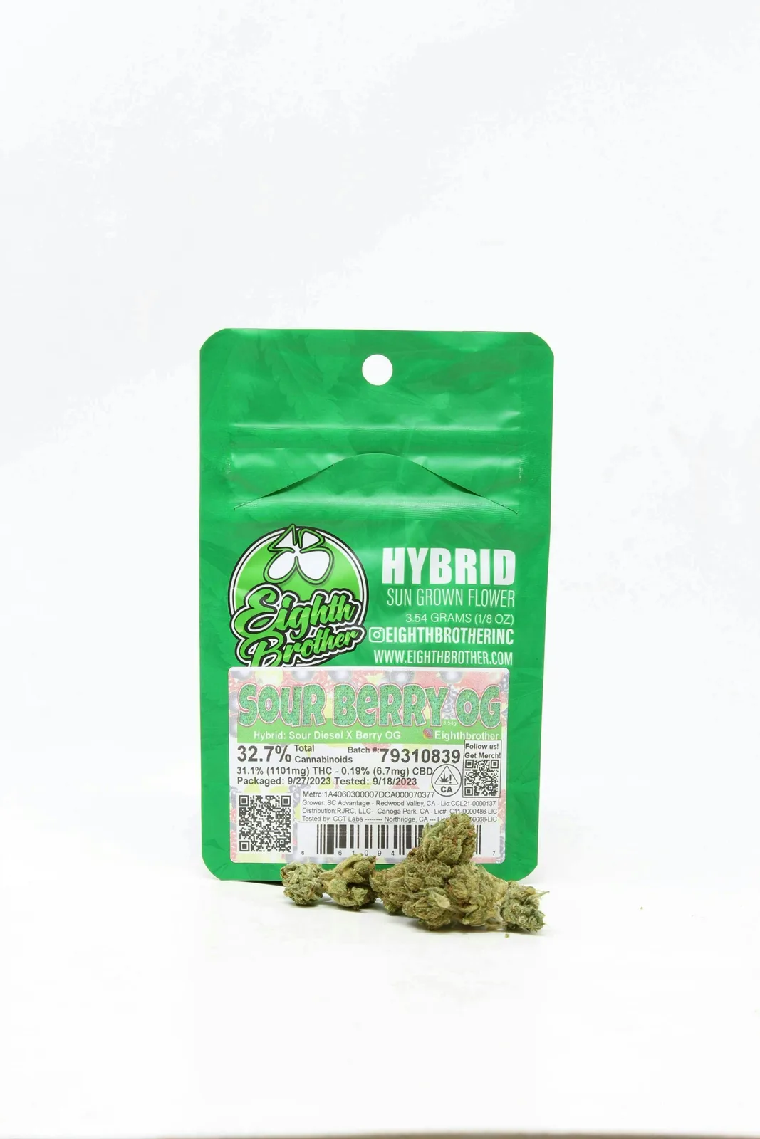 Eighth Brother | Sour Berry OG | Big Buds | 3.54g