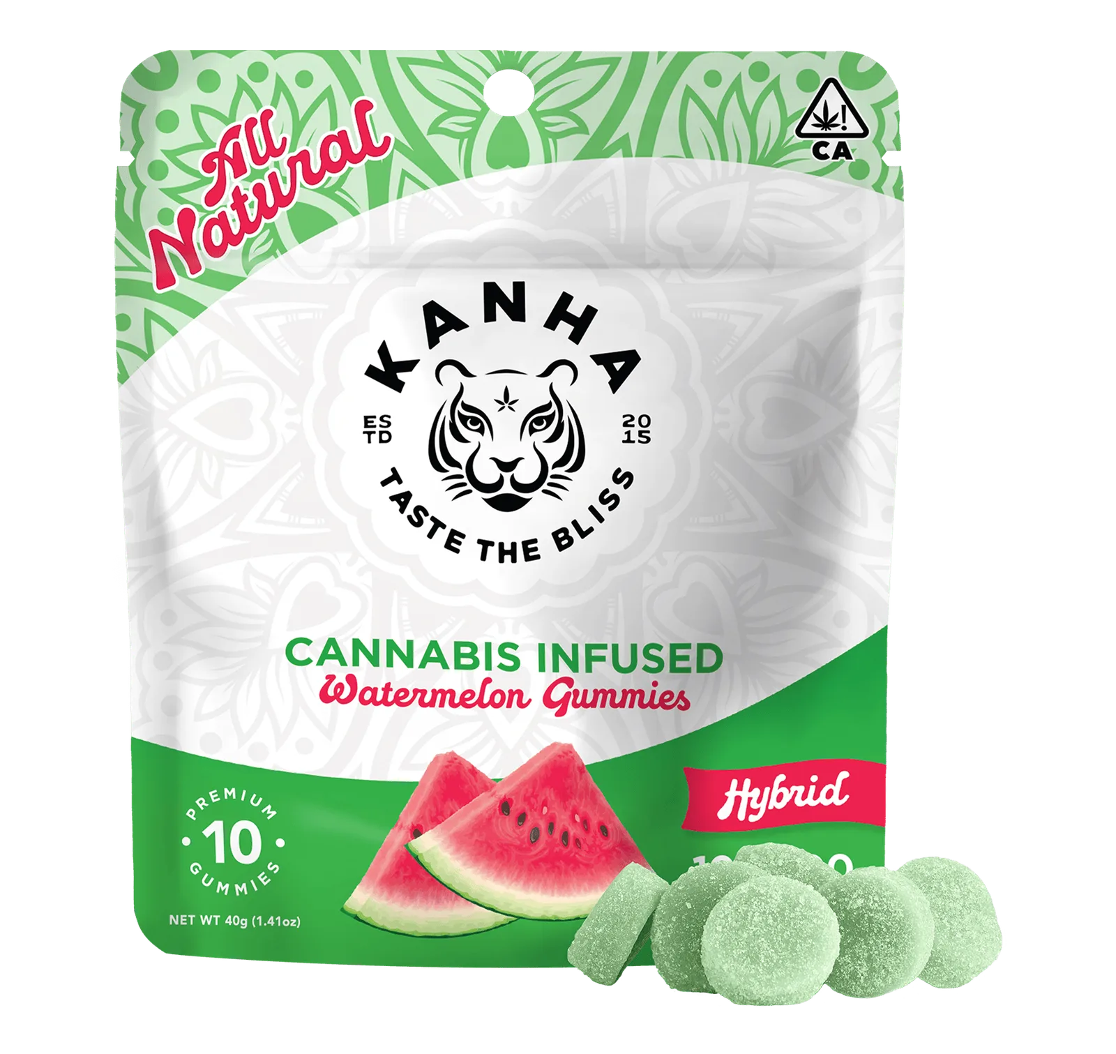 Watermelon | Classic | Hybrid | 100mg THC | 10-pack