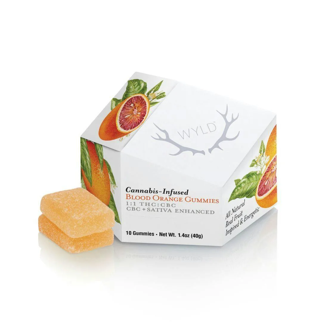 Blood Orange 1:1 CBC Sativa Enhanced Gummies | 100:100mg