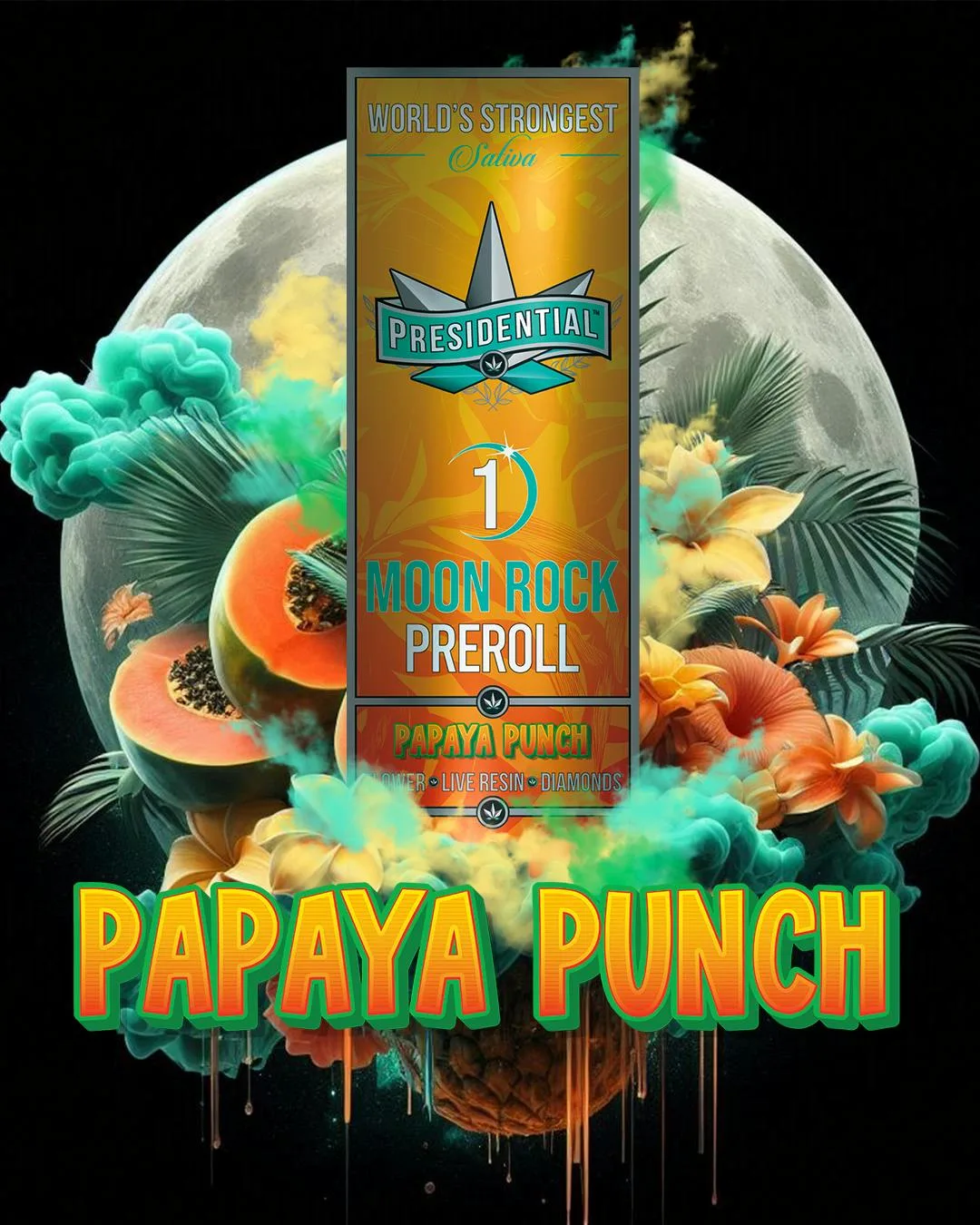 Presidential Moon Rock Preroll - Papaya Punch