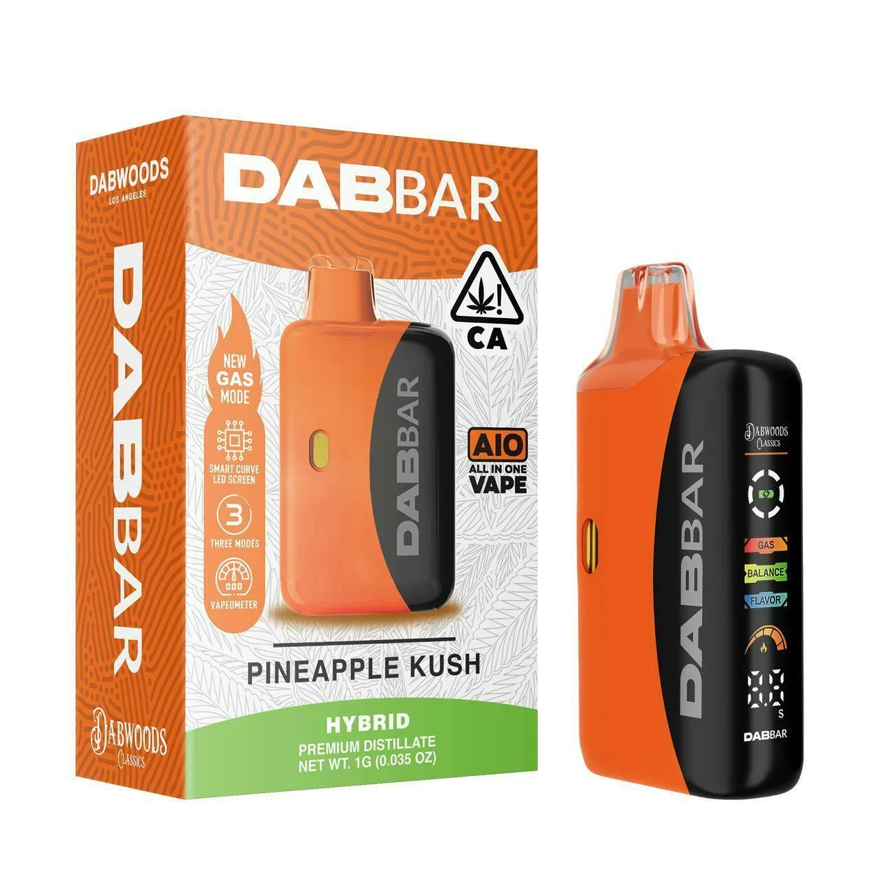 DABBAR CLASSICS 3.0 DISTILLATE 1G PINEAPPLE KUSH