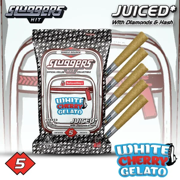 Sluggers X Backpack Boyz - Infused Preroll - 3.5g 5pk - White Cherry Gelato