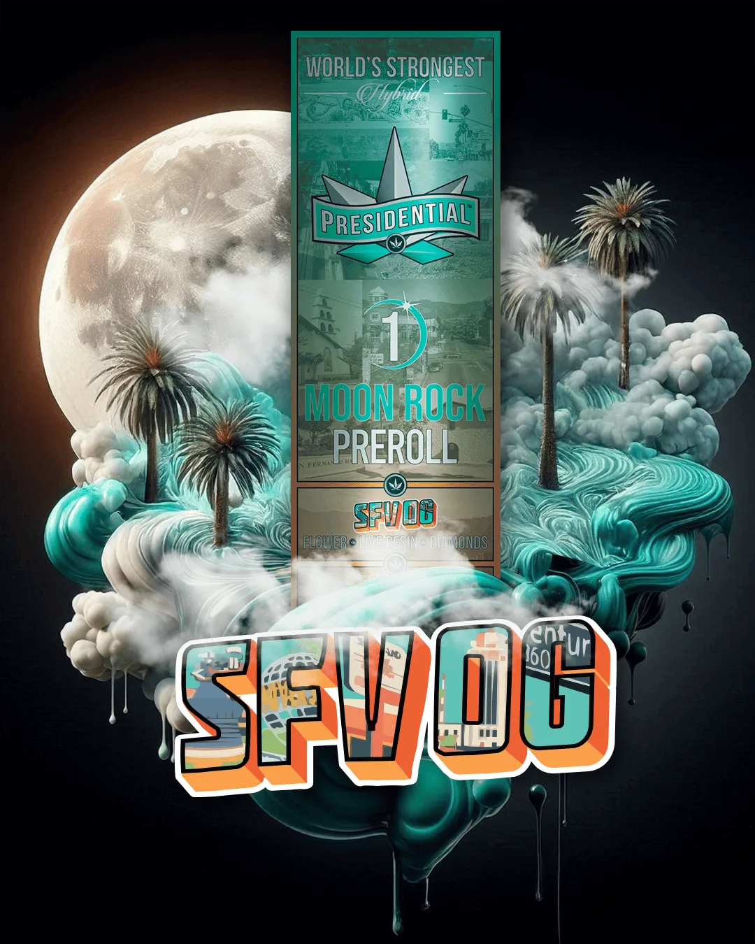 Presidential Moon Rock Preroll - SFV OG