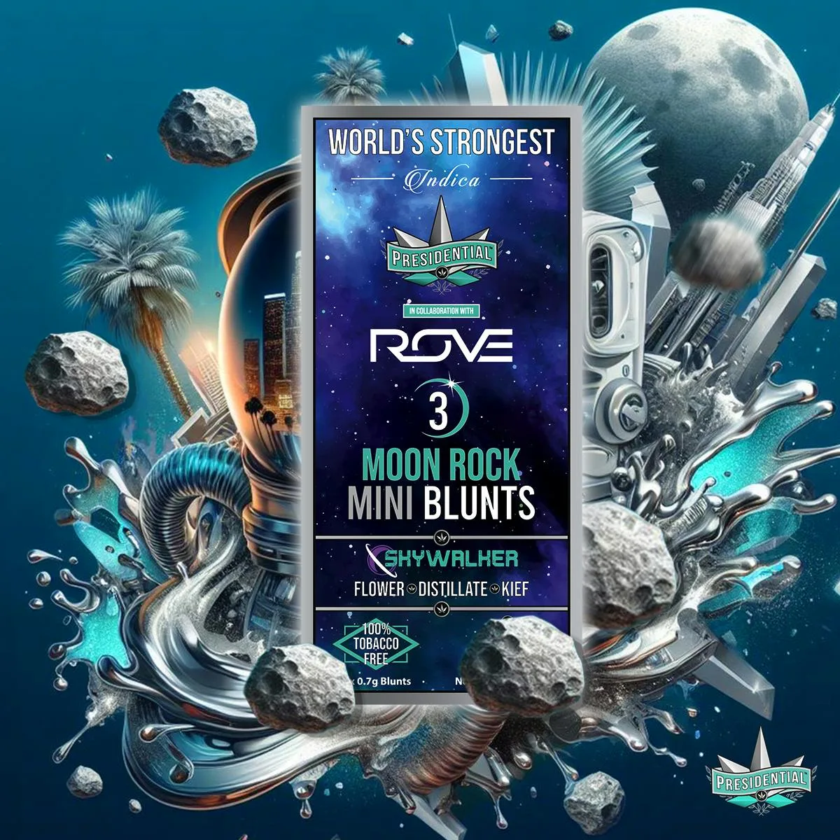 Presidential Pee-Wee Moon Rock Blunts - Skywalker (2.1g)
