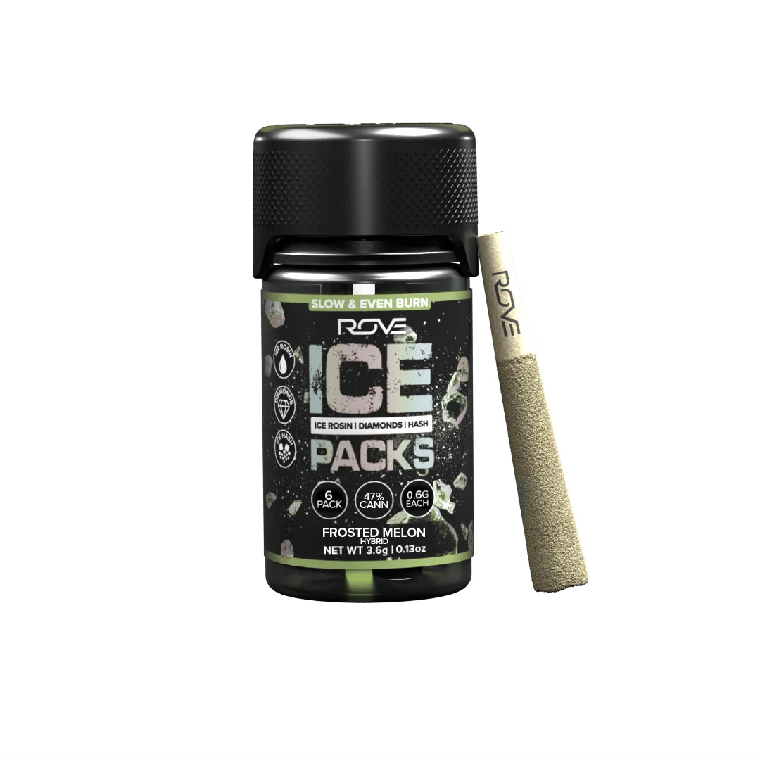 Frosted Melon | Infused Ice Packs (Rosin, Hash, and Diamonds) | 6x 0.6g