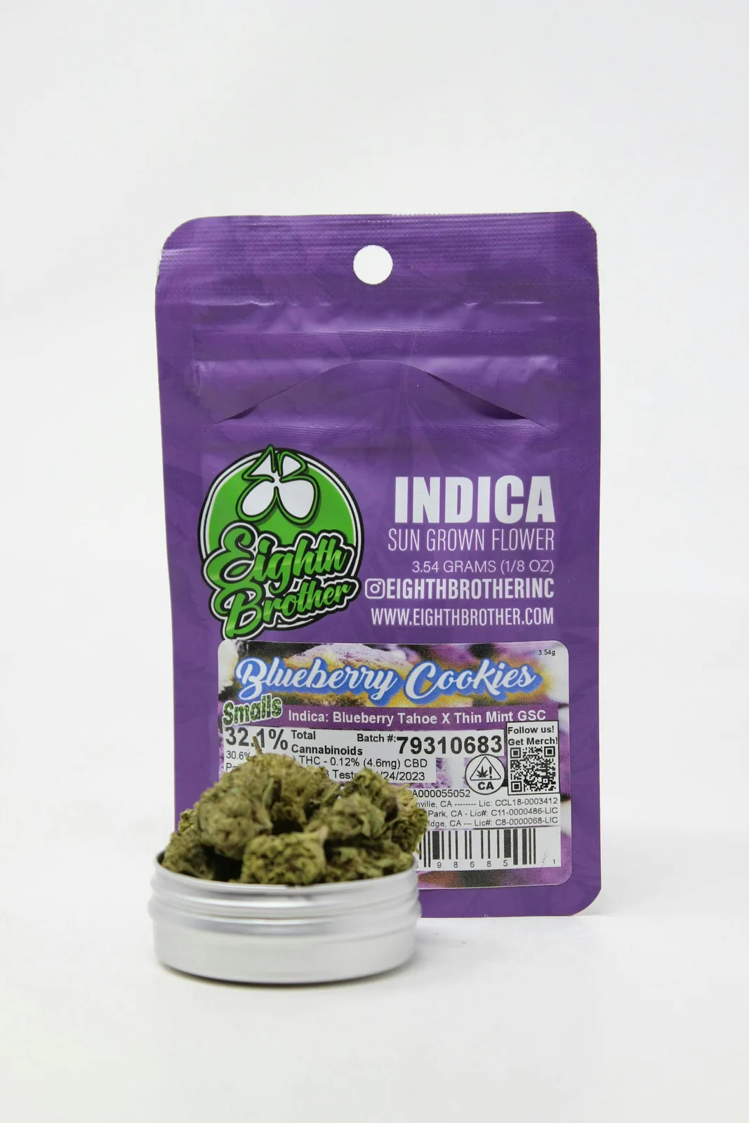 Eighth Brother | Blueberry Cookies | Smalls | 3.54g