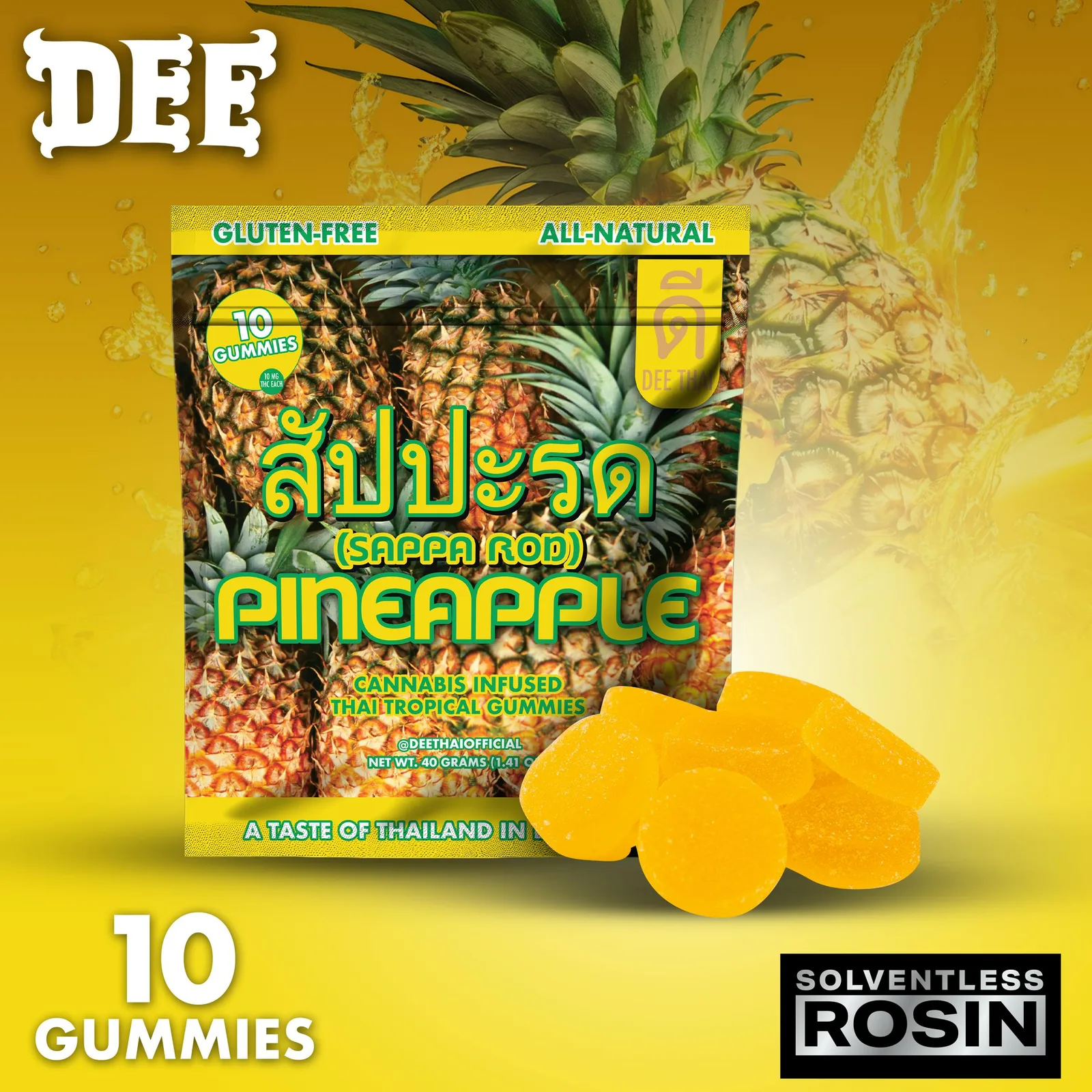 Dee Thai | Pineapple | Gummies