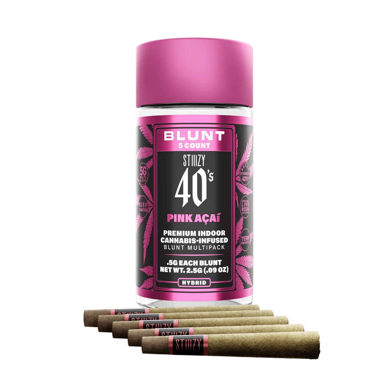 PINK ACAI - .5G 40's Infused Blunt 5 Pack