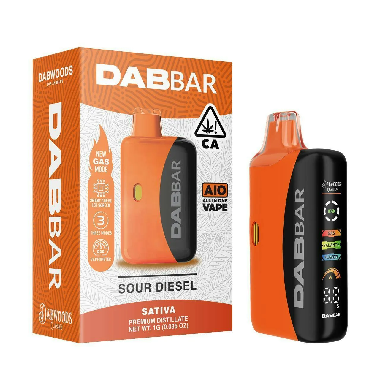 DABBAR CLASSICS 3.0 DISTILLATE 1G SOUR DIESEL