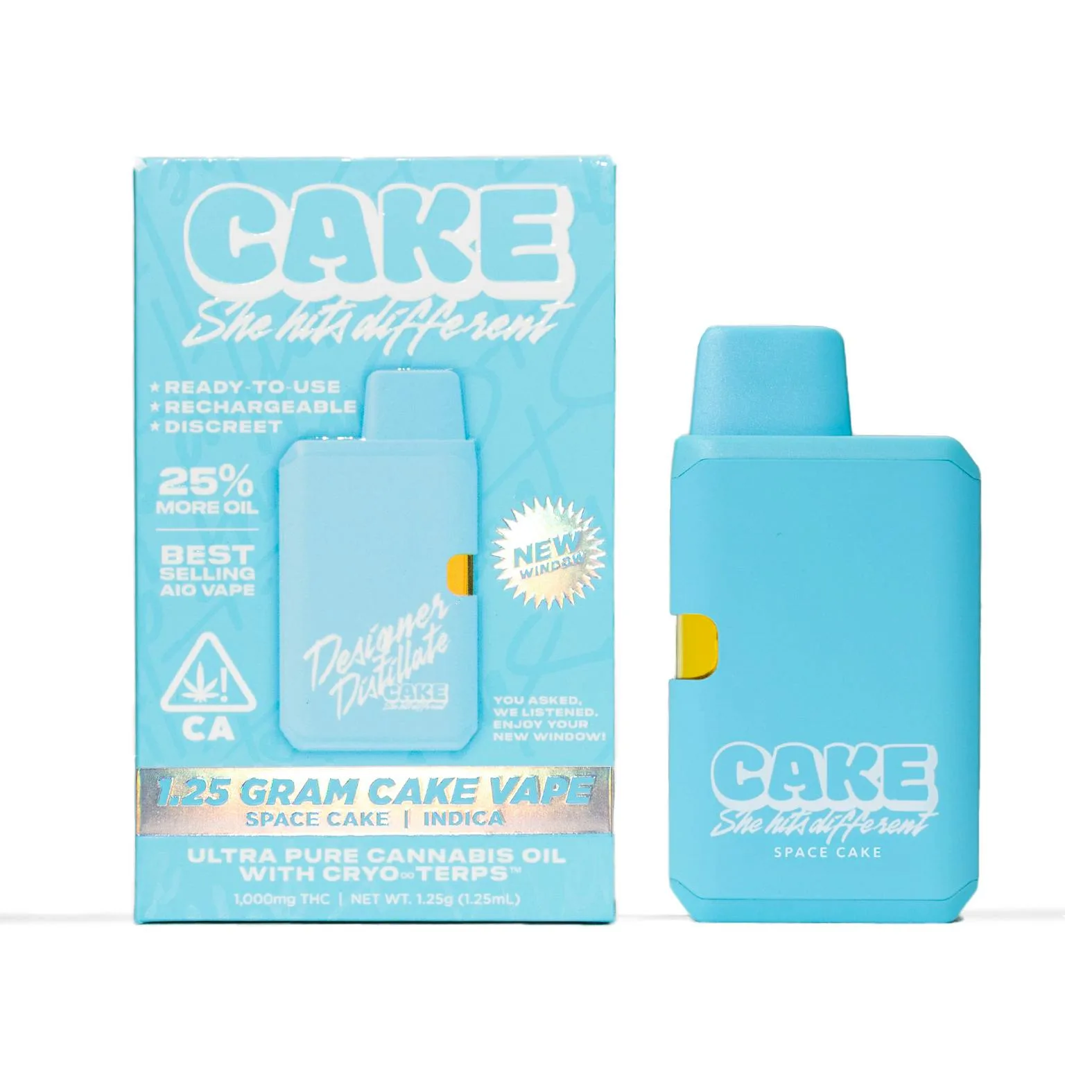 Space Cake - 1.25 Grams - Indica - Designer Distillate