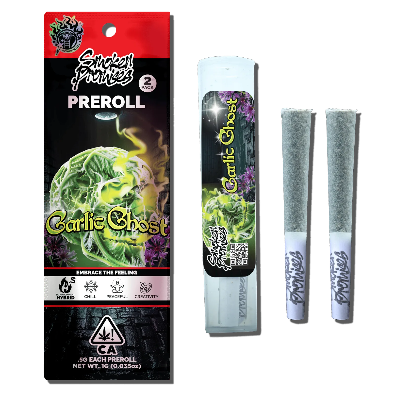 Garlic Ghost | Pre Roll Pack | 1g (2 x 0.5g)