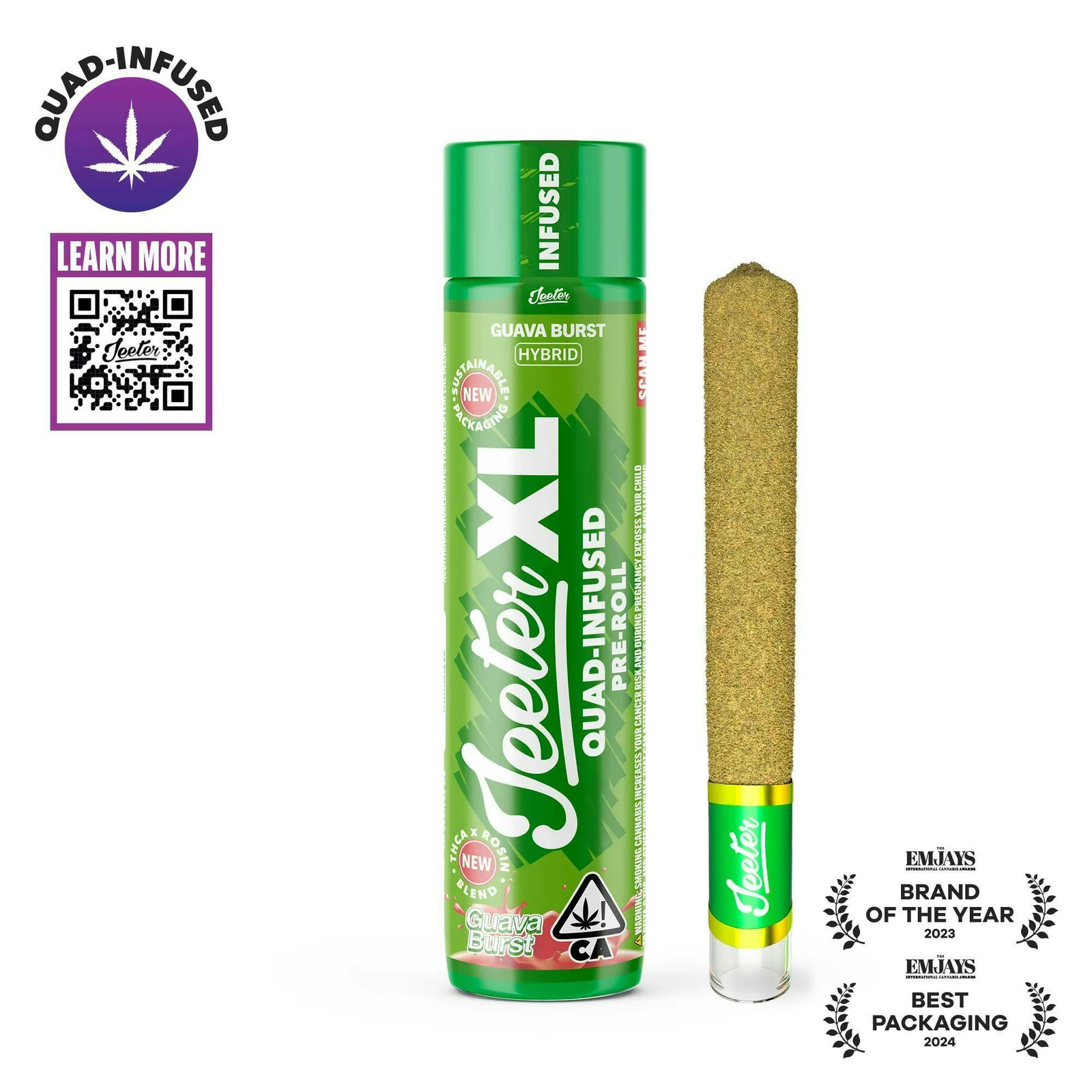 Jeeter | Guava Burst | XL Quad-Infused Joint | 2g